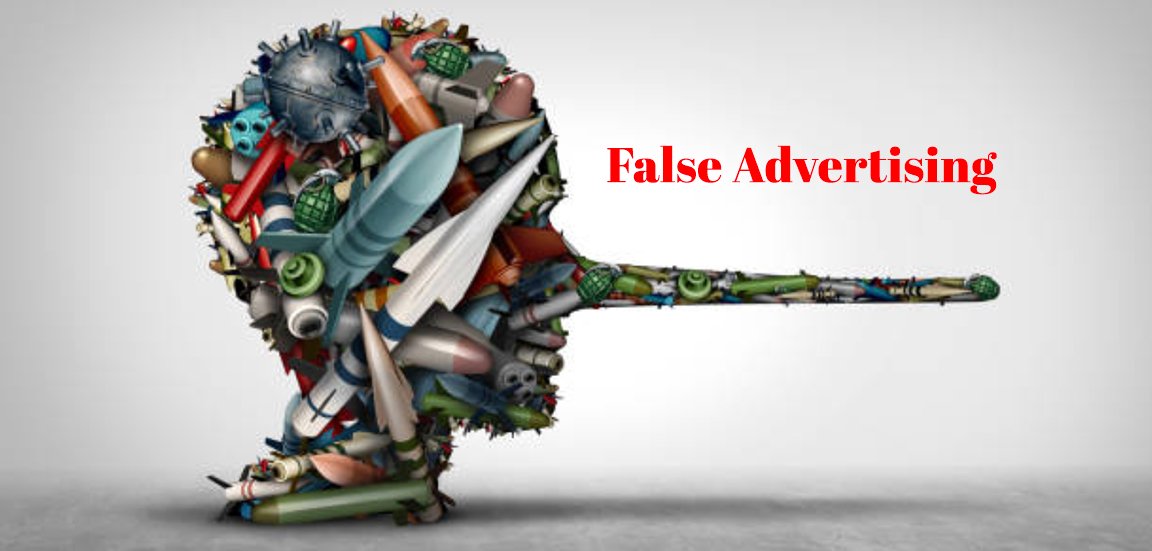 Consequences for False Advertising, Beware!